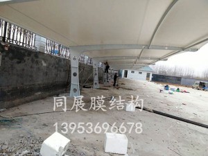 青州鑫和温室公司膜结构停车棚